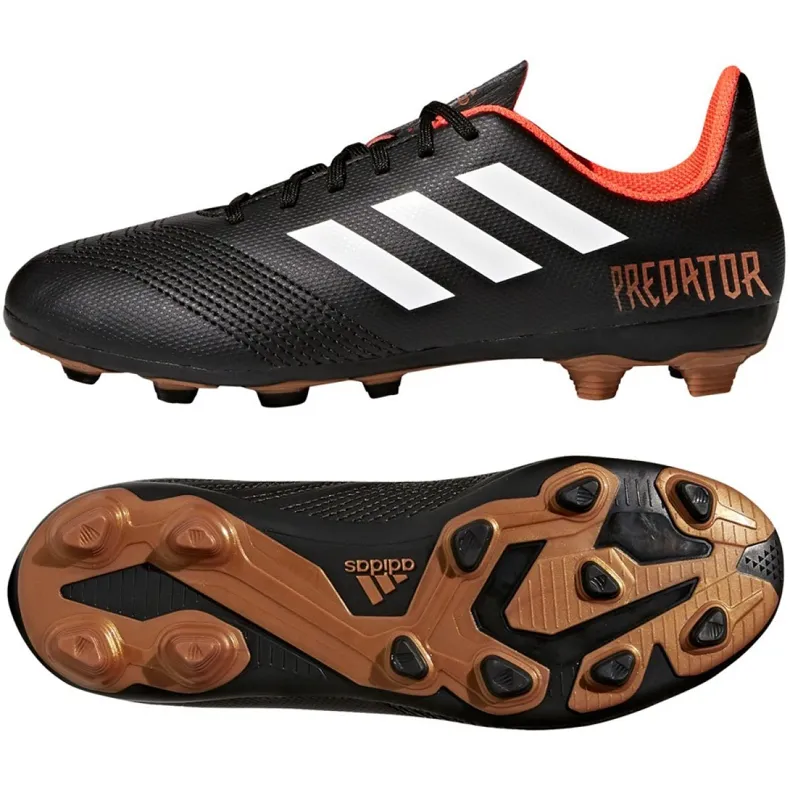 Adidas Predator 18.4 FxG Jr CP9243 voetbalschoenen zwart zwart