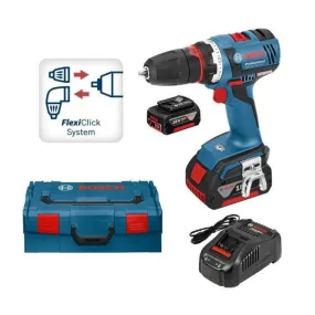 Bosch GSR18V-ECFC2 18V boor-/schroefmachine set met 2 accu's 06019E1105