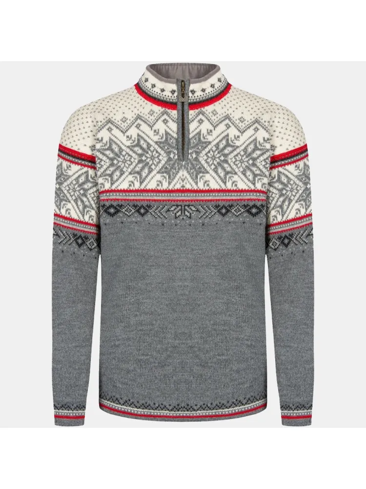Dale  Vail Masc Sweater Smoke Raspberry Offwhite
