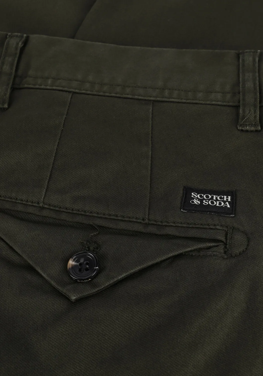 DONKERGROENE SCOTCH & SODA CHINO STUART REGULAR SLIMFIT