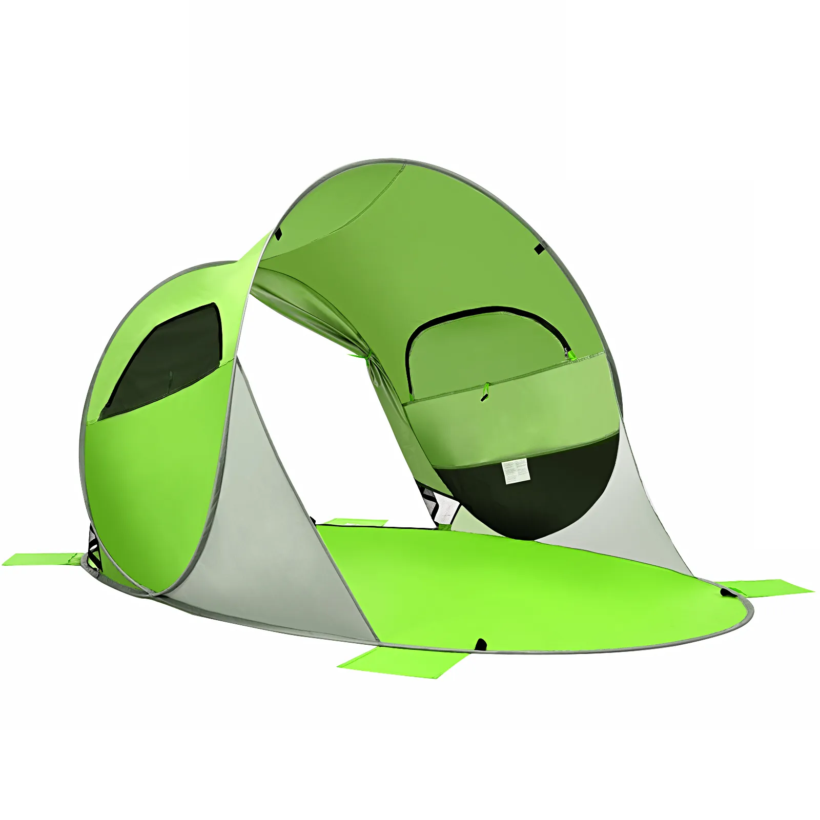 GROTE POPUP STRANDTENT OPVOUWBARE STRANDTENT 34 PERSOONS STRANDTENT ZONNESCHERMTENT GROEN
