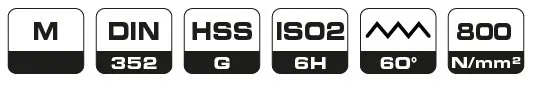 HANDTAPPENSET 3DLG. DIN 352 HSS  // M 36   BCUNIBOX