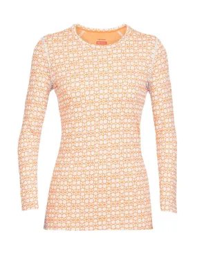 Icebreaker 250 Vertex LS Crewe Alpine Geo Dames Thermoshirt