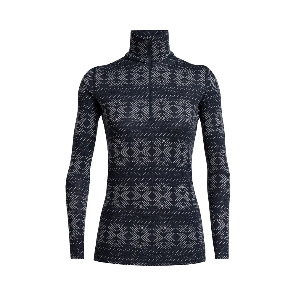 Icebreaker 250 Vertex LS HalfZip Crystalline Dames
