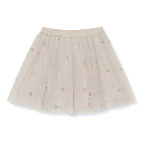 Konges Sloejd / Konges Slojd ballerina skirt cherry blush tule petticoat rok lichtroze roze met kersjes