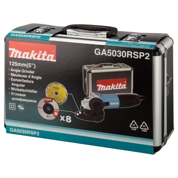 Makita GA5030RSP2 230 V Haakse slijper 125 mm