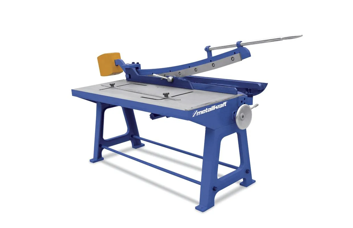 Manuele hefboomplaatschaar werkbreedte 1250 mm plaatdiktes tot 1,5 mm in staal Metallkraft