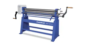 Manuele plaatwals 3 rollen asymmetrisch werkbreedte 1050 mm plaatdiktes tot 2 mm in staal Metallkraft