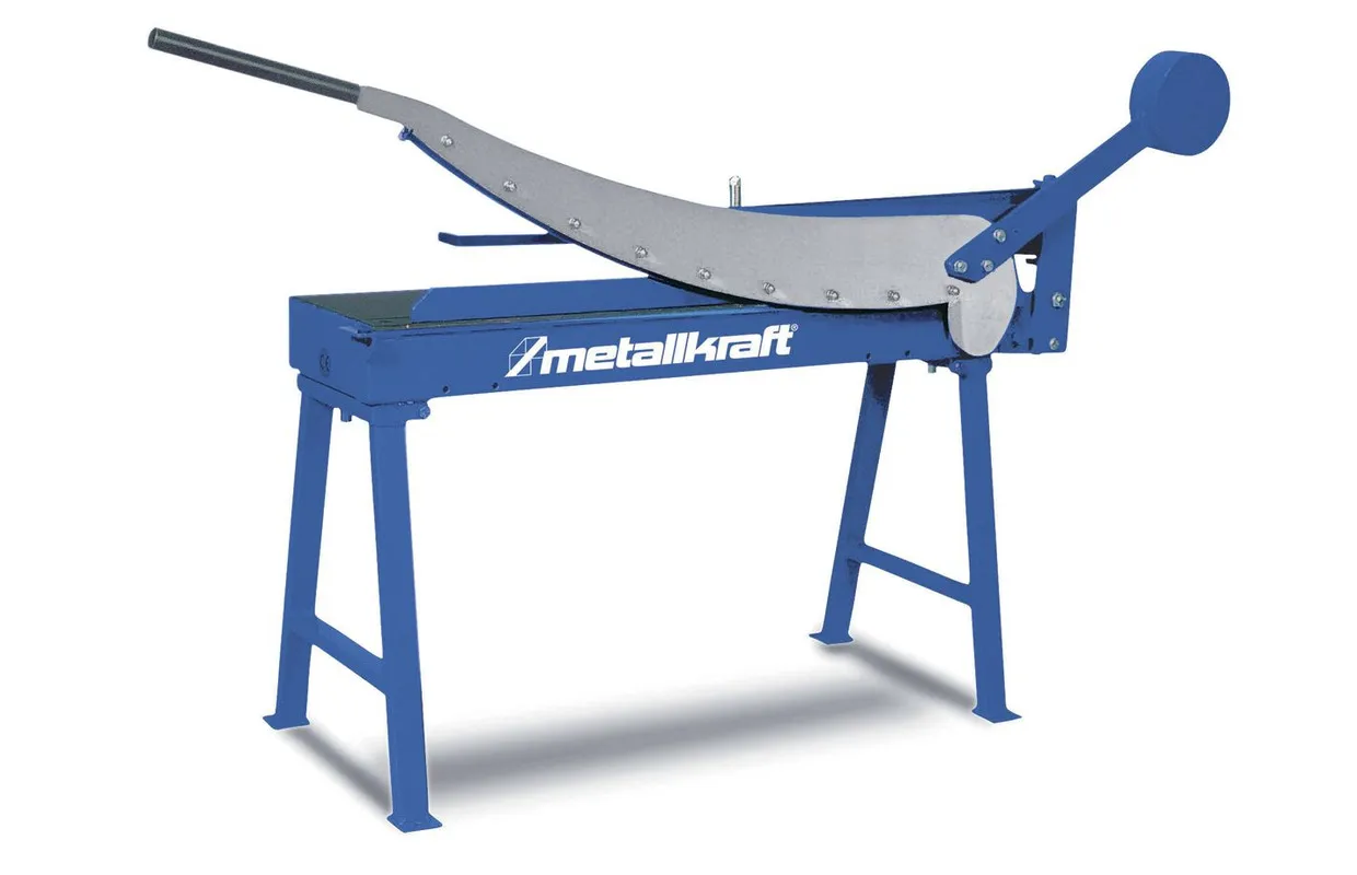 Manuele samenklapbare hefboomplaatschaar werkbreedte 1020 mm plaatdiktes tot 1,2 mm in staal Metallkraft
