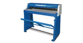 Manuele voetbediende plaatschaar werkbreedte 1050 mm plaatdiktes tot 1 mm in staal Metallkraft