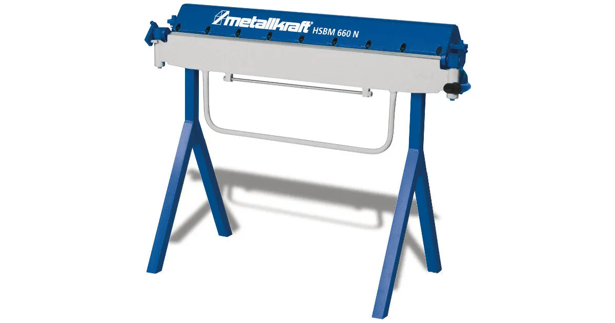 Manuele zetbank voor op de werf werkbreedte 1300 mm plaatdiktes tot 1,2 mm Metallkraft