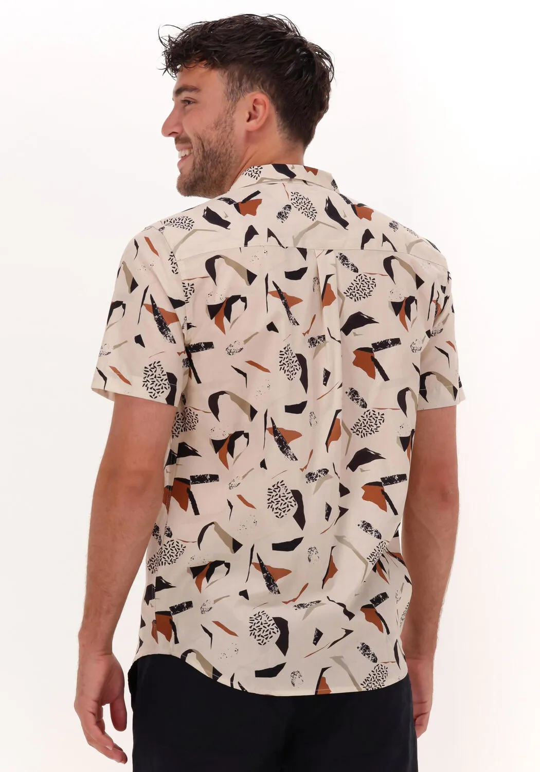 multi anerkjendt casual overhemd akleo poplin aop shirt