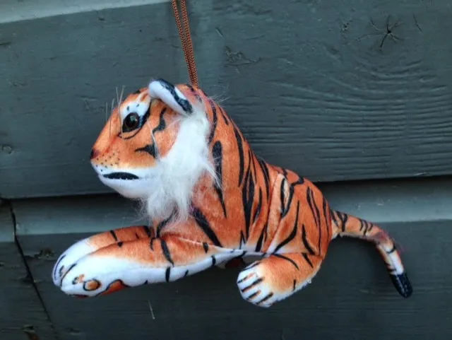 Partij pluche tijgers, mooie knuffels, 18 cm lang