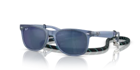 Ray-Ban RB9052S New Wayfarer Kids Summer Capsule S (47 - 15)  with Blauw lenses and Blauw frame