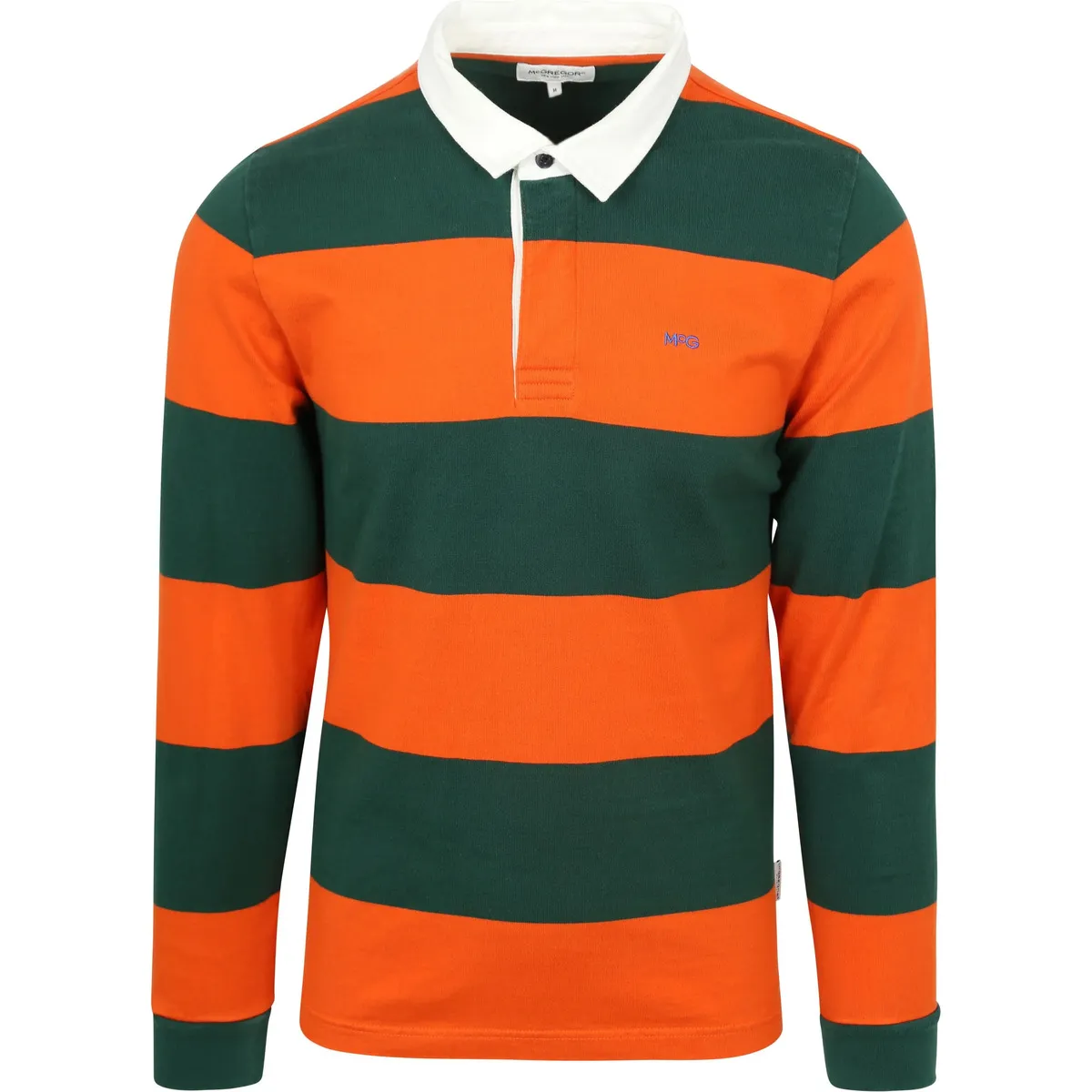 Rugbyshirt Streep Oranje Groen