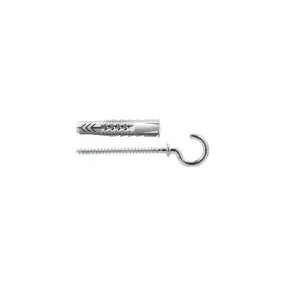 Taco universal UX RH con borde y hembrilla abierta 25 uds Fischer