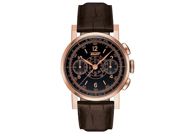 Tissot horlogeband T9044327605700 bruin leer