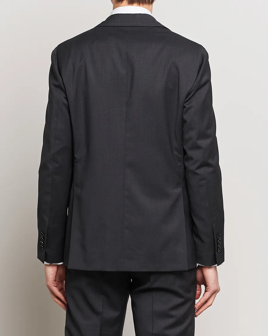 Two Button Wool Blazer  Grey