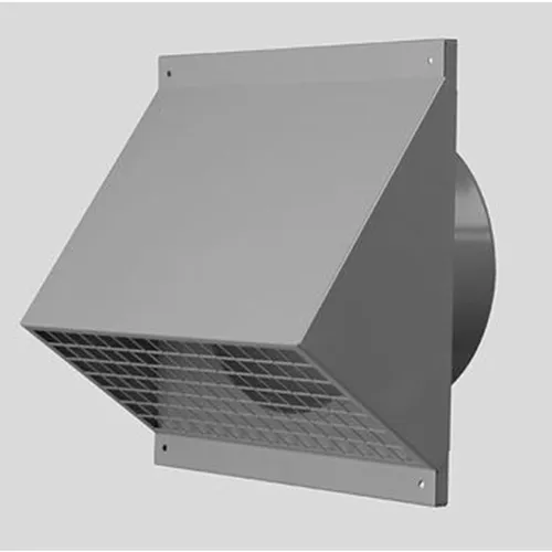 Ubbink Aerfoam gevelkap metaal Ø 125 mm zwart