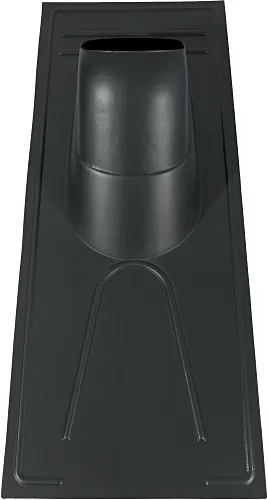 UBBINK DAKDOORVOERPAN 214 VOOR RIETEN DAKEN 2545° UR ZWART