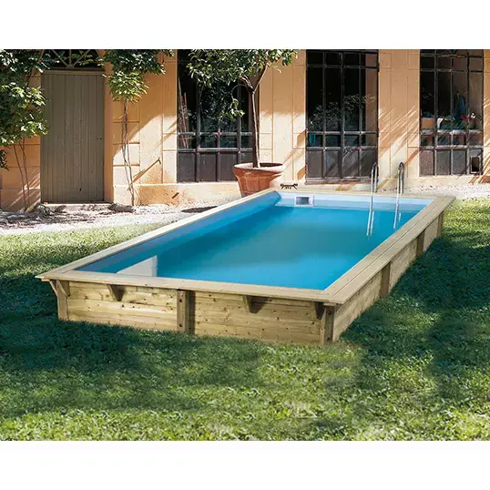 UBBINK HOUTEN ZWEMBAD AZURA COMPLEET  250X450X126 CM