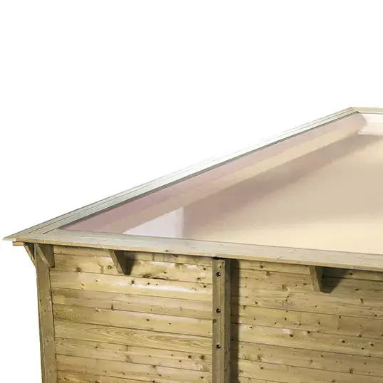 UBBINK HOUTEN ZWEMBAD AZURA COMPLEET  350X505X126 CM