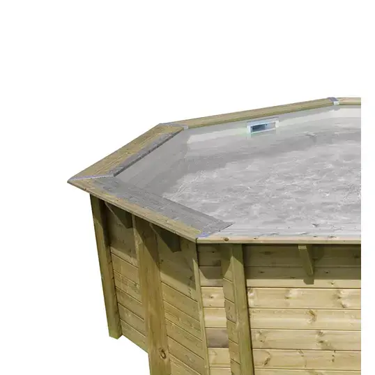 UBBINK HOUTEN ZWEMBAD OCéA COMPLEET  580X130 CM