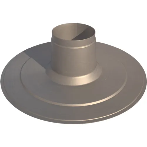Ubbink plakplaat alum. Ø 134 mm voor Multivent/Ventub verhoogd