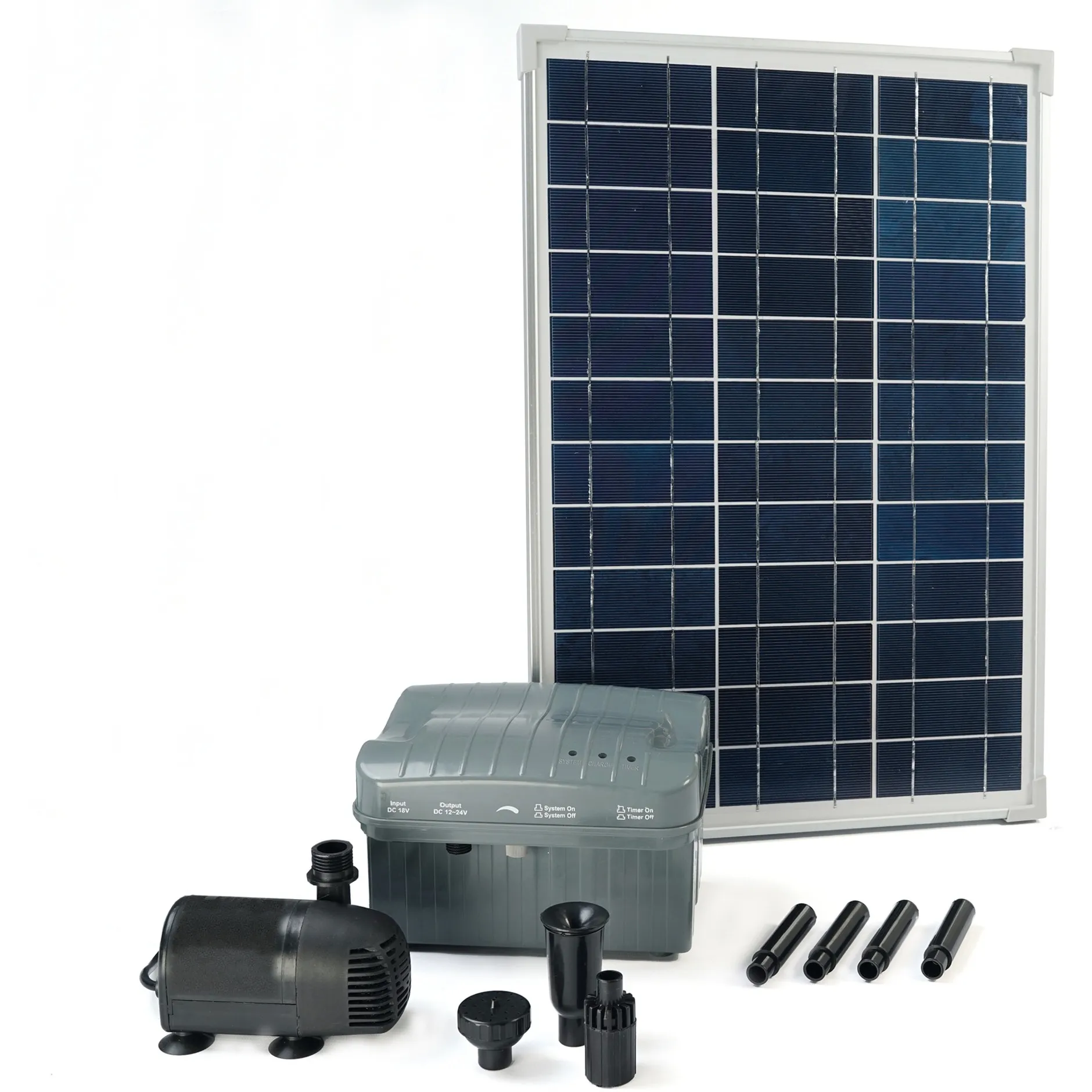 Ubbink SolarMax 1000 Accu pomp (Zwart, Incl. solarpaneel, pomp en accu)