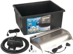 Ubbink Waterval Met Led&apos, s Nevada 60 Cm Roestvrij Staal