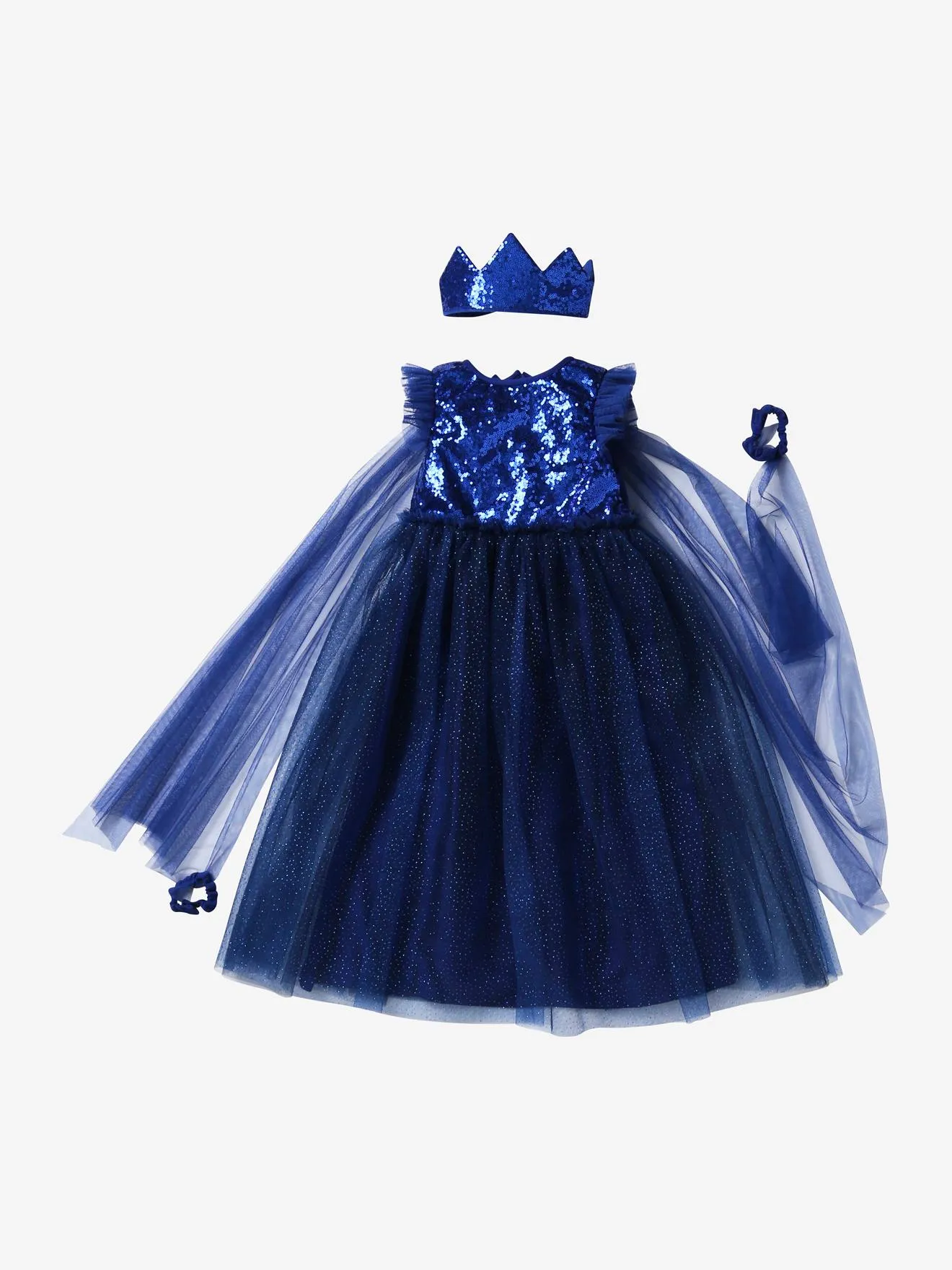 VERTBAUDET  VERKLEEDKLEREN PRINSES MET SLUIER EN KROON  SMARAGDGROEN