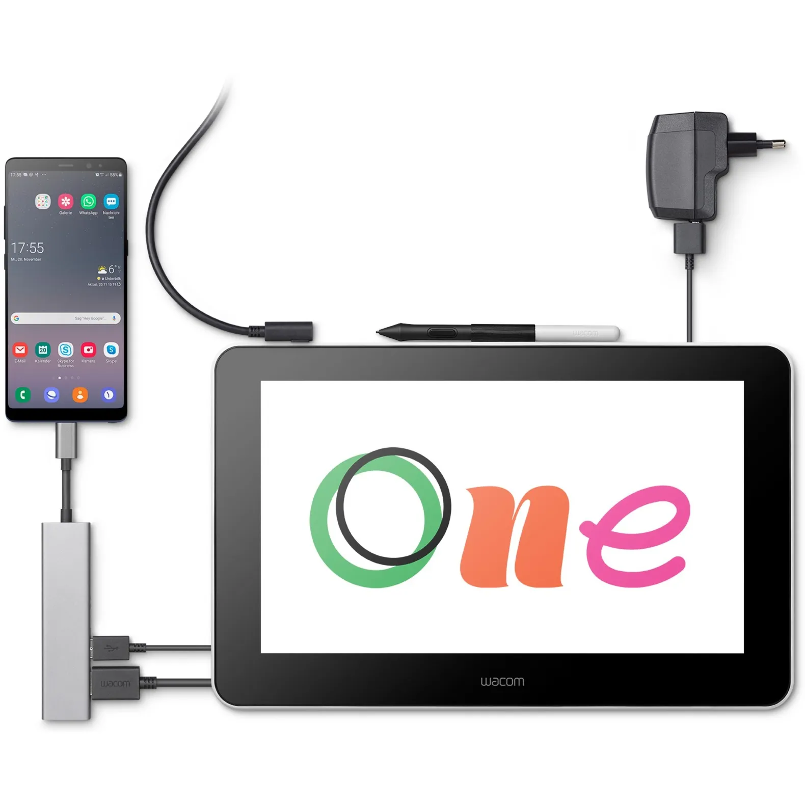 Wacom One tekentablet (Zwart)